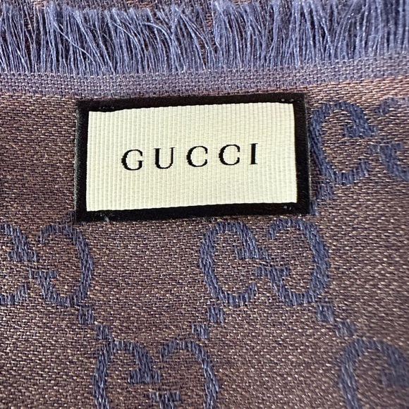GG Guccissima Wool-Silk Blend Shawl - Picture 7 of 10